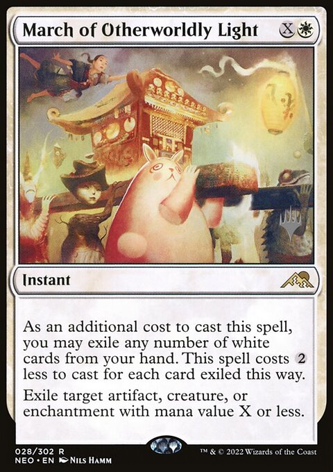March of Otherworldly Light (Promo Pack) [Kamigawa: Neon Dynasty Promos]