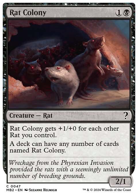 Rat Colony (White Border) [Mystery Booster 2]