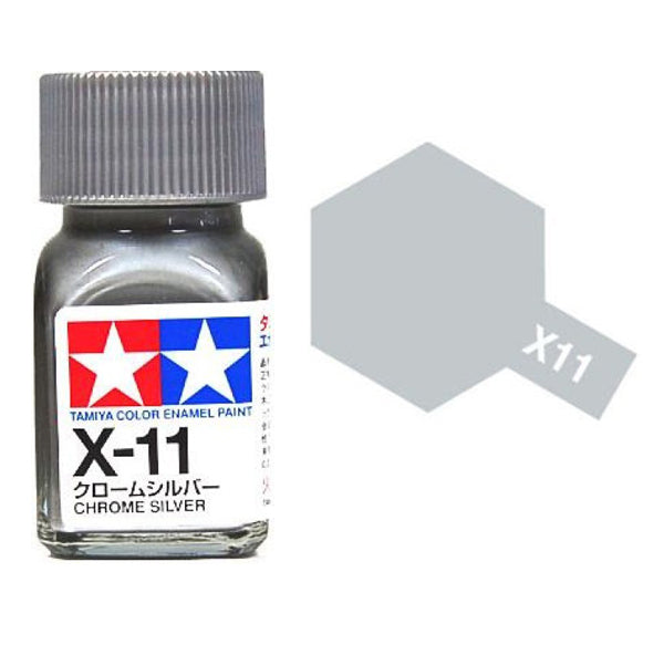 Tamiya X-11 Chrome Silver Enamel