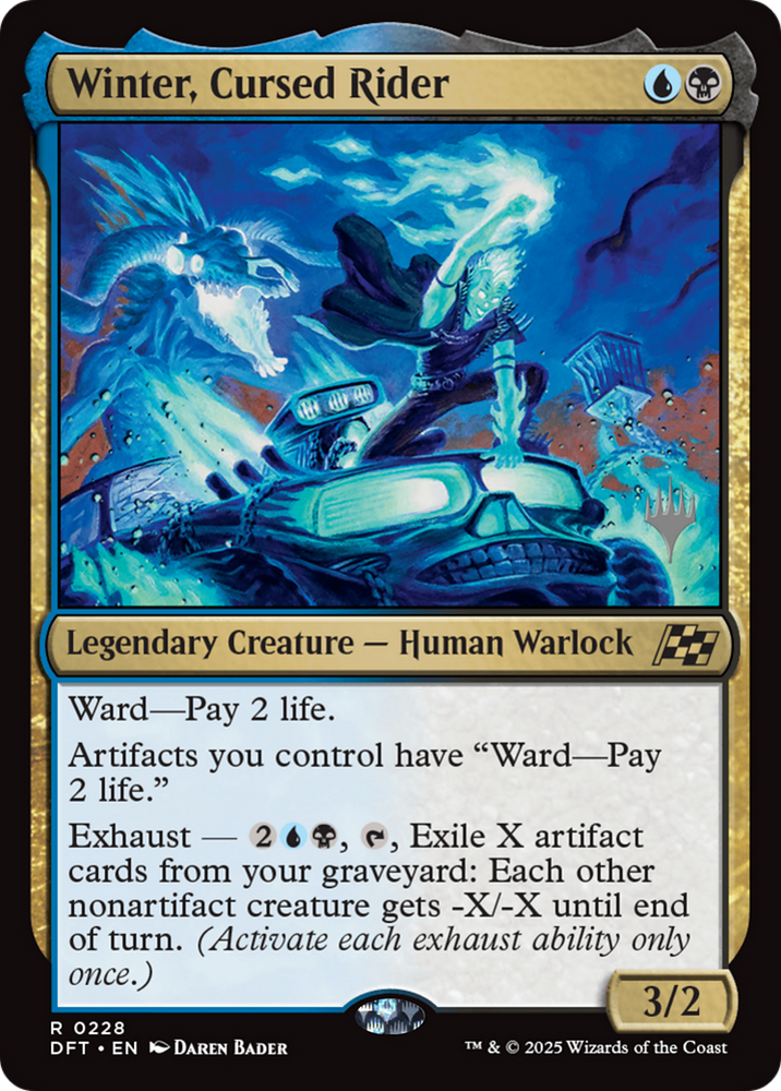 Winter, Cursed Rider (Promo Pack) [Aetherdrift Promos]