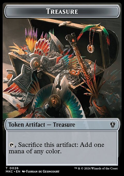 Thopter // Treasure Double-Sided Token [Murders at Karlov Manor Commander Tokens]