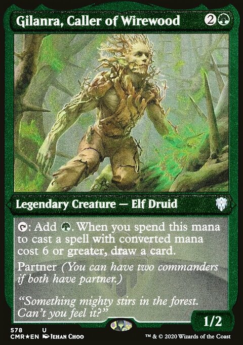 Gilanra, Caller of Wirewood (Etched) [Commander Legends]