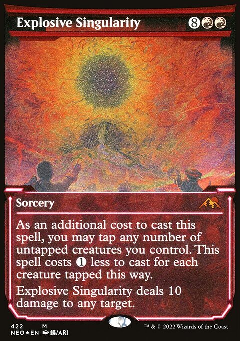 Explosive Singularity (Showcase) (Foil Etched) [Kamigawa: Neon Dynasty]