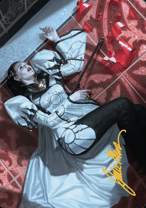 Deadly Complication Art Card (18/49) (Gold-Stamped Signature) [Murders at Karlov Manor Art Series]