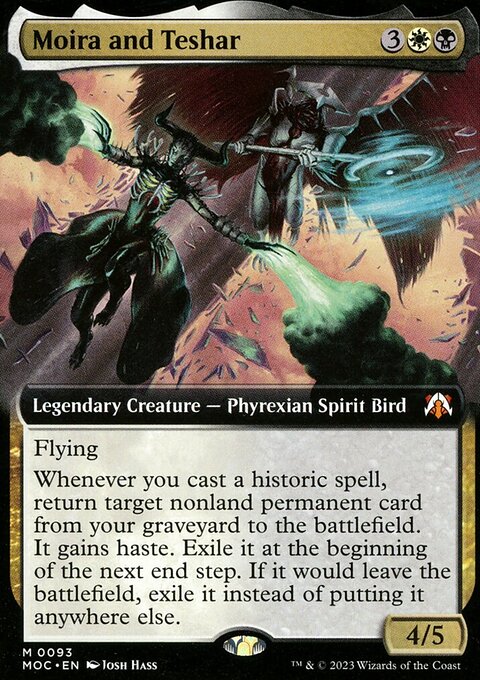 Moira and Teshar (Extended Art) [March of the Machine Commander]