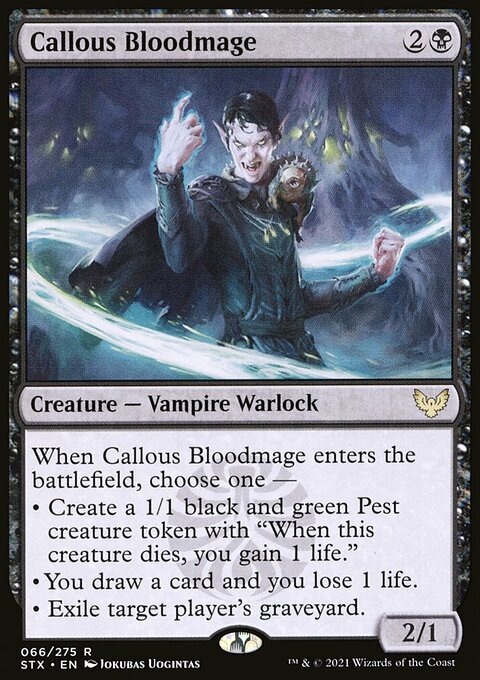 Callous Bloodmage [Strixhaven: School of Mages]