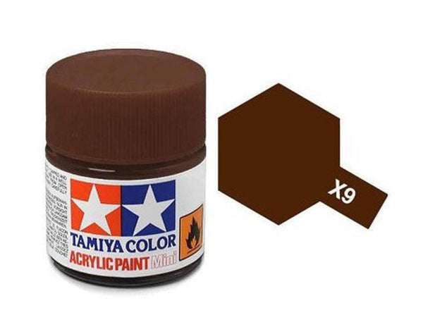 Tamiya X-9 Acrylic Mini Brown (Gloss)