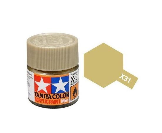 Tamiya X-31 Acrylic Titanium Gold (Gloss)