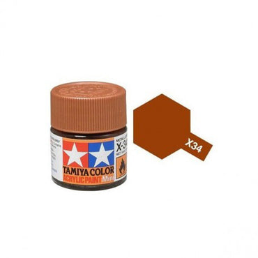 Tamiya X-34 Acrylic Metallic Brown (Gloss)