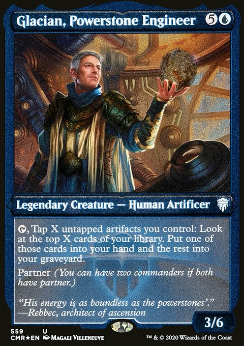 Glacian, Powerstone Engineer (Etched) [Commander Legends]