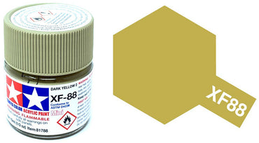Tamiya XF-88 Acrylic Mini Dark Yellow 2 (Flat)