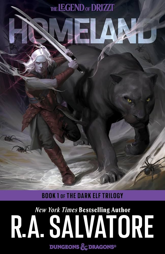 D&D The Legend of Drizzt: Homeland - Book 1 of The Dark Elf Trilogy