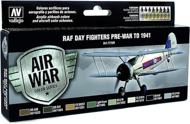 Vallejo Model Air: Navy - RAF & FAA Day Fighters Pre-War to 1941 Colours Set