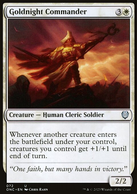 Goldnight Commander [Phyrexia: All Will Be One Commander]