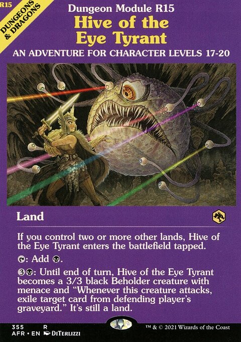 Hive of the Eye Tyrant (Dungeon Module) [Dungeons & Dragons: Adventures in the Forgotten Realms]