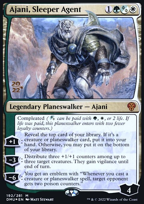 Ajani, Sleeper Agent [Dominaria United Prerelease Promos]