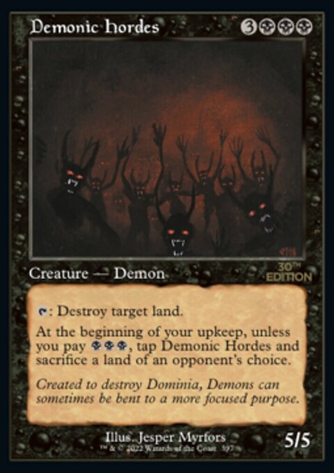 Demonic Hordes (Retro) [30th Anniversary Edition]