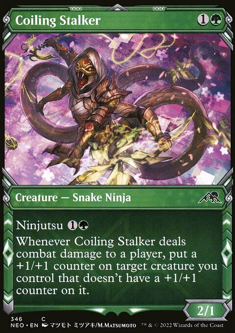 Coiling Stalker (Showcase Ninja) [Kamigawa: Neon Dynasty]