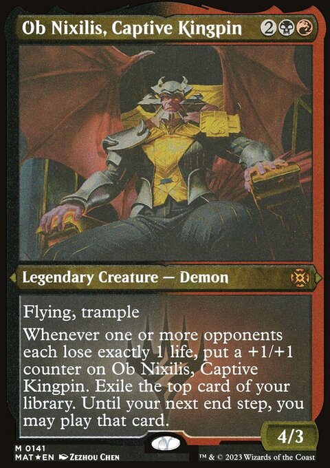 Ob Nixilis, Captive Kingpin (Foil Etched) [March of the Machine: The Aftermath]
