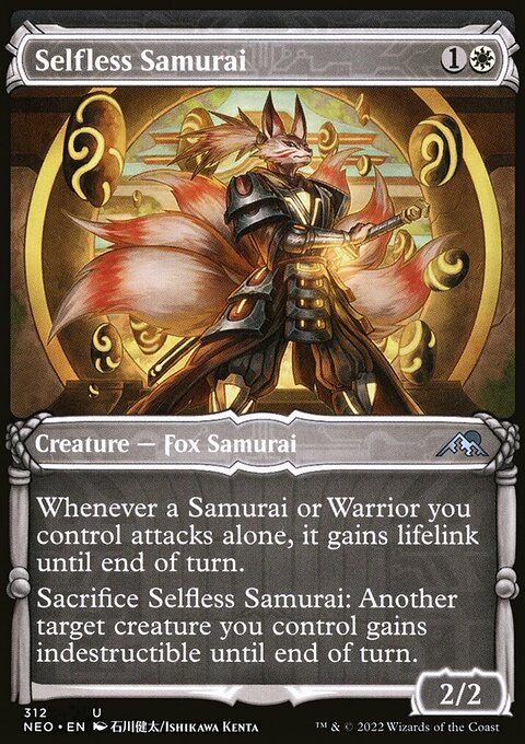 Selfless Samurai (Showcase Samurai) [Kamigawa: Neon Dynasty]