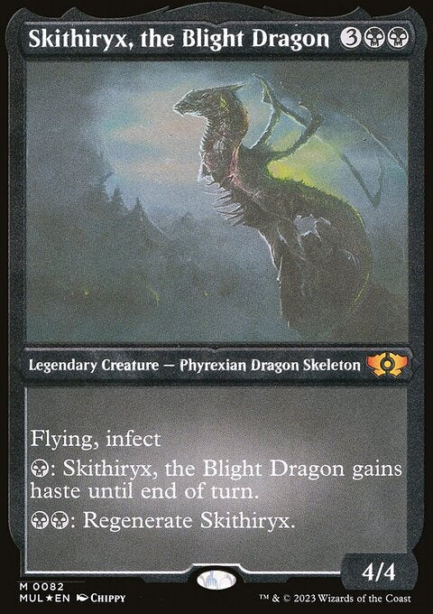 Skithiryx, the Blight Dragon (Foil Etched) [Multiverse Legends]