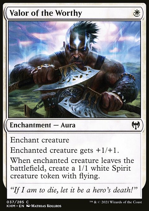 Valor of the Worthy [Kaldheim]