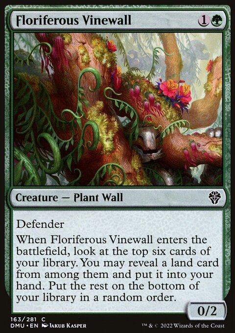 Floriferous Vinewall [Dominaria United]