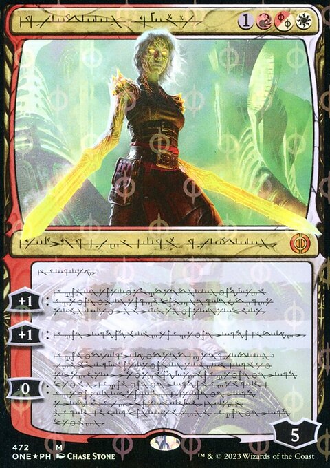 Nahiri, the Unforgiving (Phyrexian Step-and-Compleat Foil) [Phyrexia: All Will Be One]