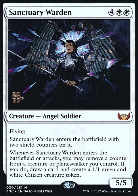 Sanctuary Warden [Streets of New Capenna Prerelease Promos]