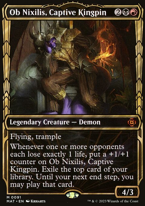 Ob Nixilis, Captive Kingpin (Showcase) [March of the Machine: The Aftermath]