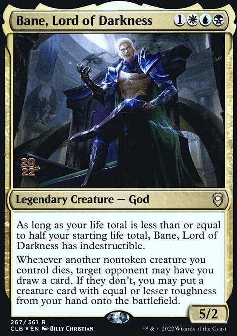 Bane, Lord of Darkness [Commander Legends: Battle for Baldur's Gate Prerelease Promos]