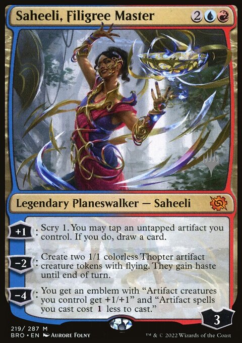Saheeli, Filigree Master [The Brothers' War Prerelease Promos]