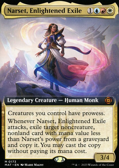 Narset, Enlightened Exile (Extended Art) [March of the Machine: The Aftermath]