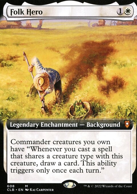 Folk Hero (Extended Art) [Commander Legends: Battle for Baldur's Gate]