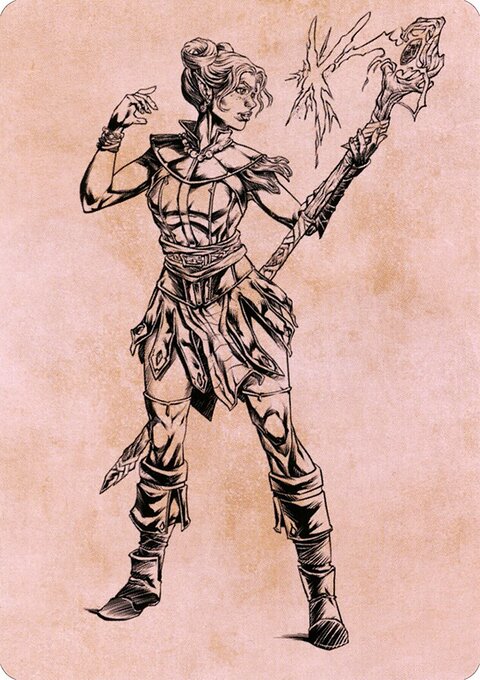 Neera, Wild Mage Art Card [Commander Legends: Battle for Baldur's Gate Art Series]