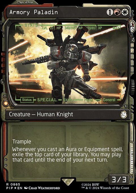 Armory Paladin (Showcase) (Surge Foil) [Fallout]