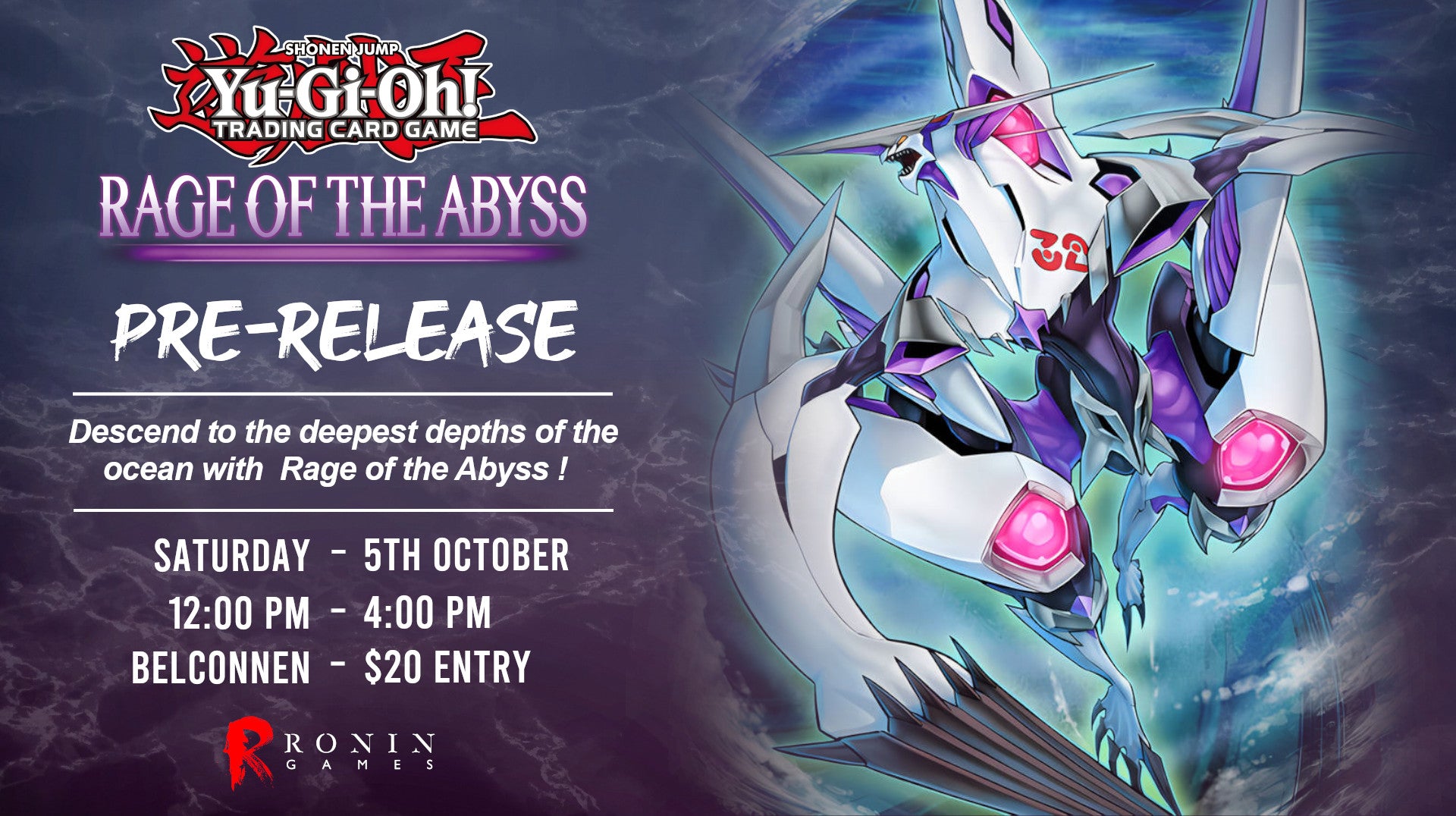 Yu-Gi-Oh! Rage of the Abyss: Pre-Release - Belconnen ticket - Sat, 5 Oct 2024