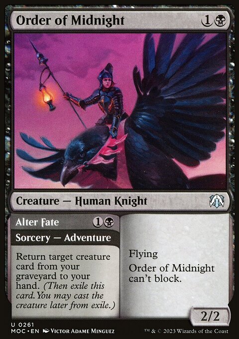 Order of Midnight // Alter Fate [March of the Machine Commander]