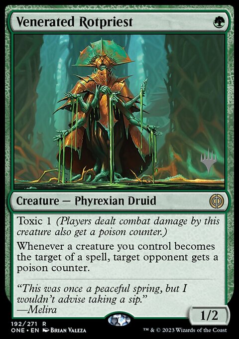 Venerated Rotpriest [Phyrexia: All Will Be One Prerelease Promos]