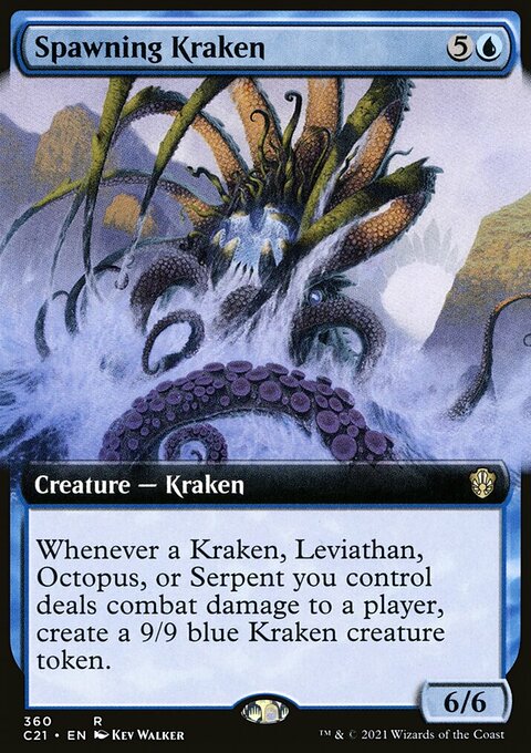 Spawning Kraken (Extended Art) [Commander 2021]