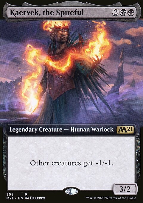 Kaervek, the Spiteful (Extended Art) [Core Set 2021]