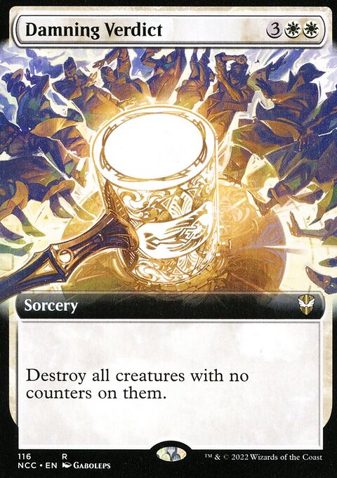 Damning Verdict (Extended Art) [Streets of New Capenna Commander]