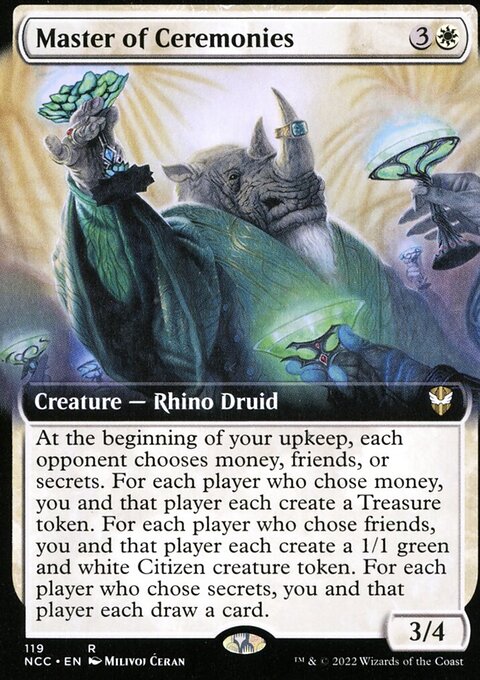 Master of Ceremonies (Extended Art) [Streets of New Capenna Commander]