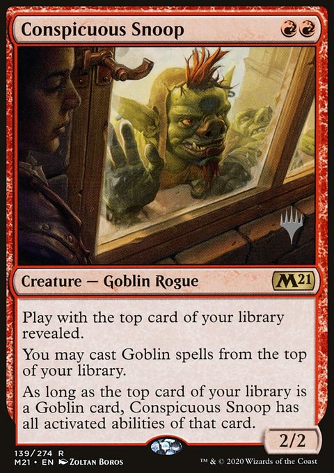 Conspicuous Snoop [Core Set 2021 Prerelease Promos]
