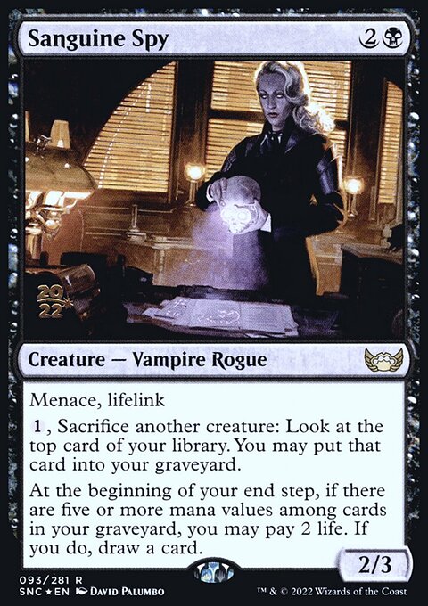 Sanguine Spy [Streets of New Capenna Prerelease Promos]