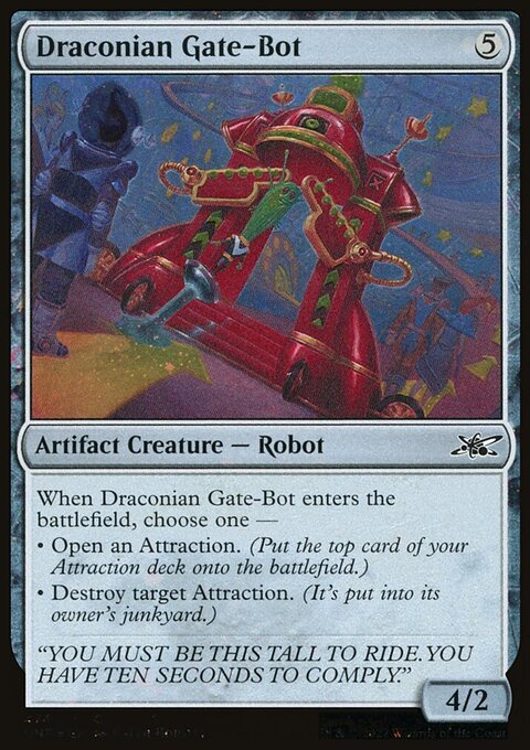 Draconian Gate-Bot (Galaxy Foil) [Unfinity]