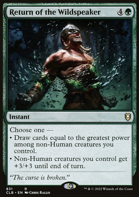 Return of the Wildspeaker [Commander Legends: Battle for Baldur's Gate]