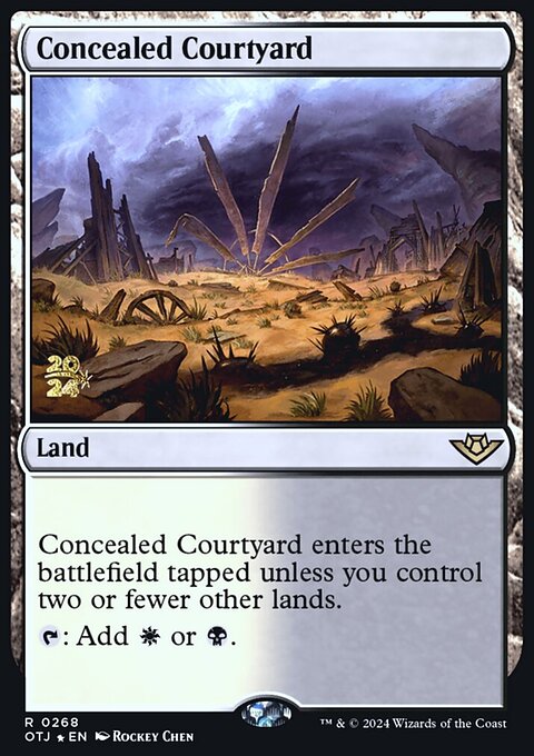 Concealed Courtyard (OTJ) [Outlaws of Thunder Junction Prerelease Promos]