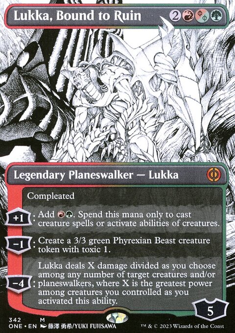 Lukka, Bound to Ruin (Borderless Manga) [Phyrexia: All Will Be One]