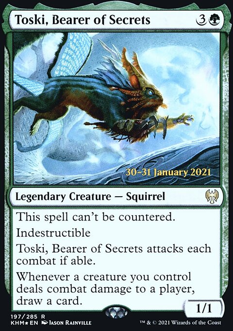 Toski, Bearer of Secrets [Kaldheim Prerelease Promos]